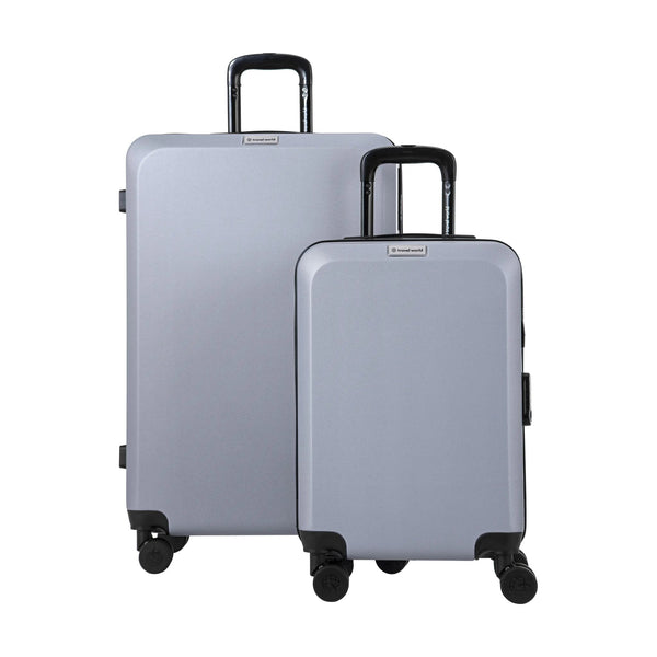 Set Med 2 Resväskor Travel World Aca - Silver