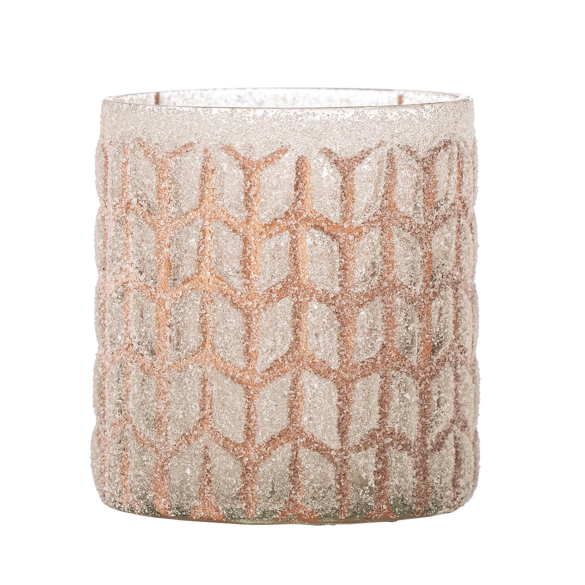 Esther - Set of 4 Candle Holders - Powder Pink - Recycled Glass