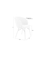 Joa - Dining Chair - Polyester - Beige