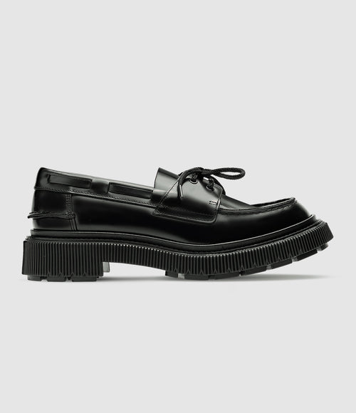 Adieu Paris - Derbies Type 174 Cuir De Veau Noir - Femme