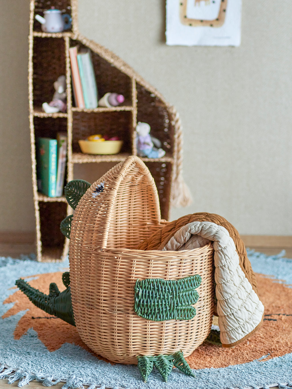Eddi - Basket - Natural - Rattan