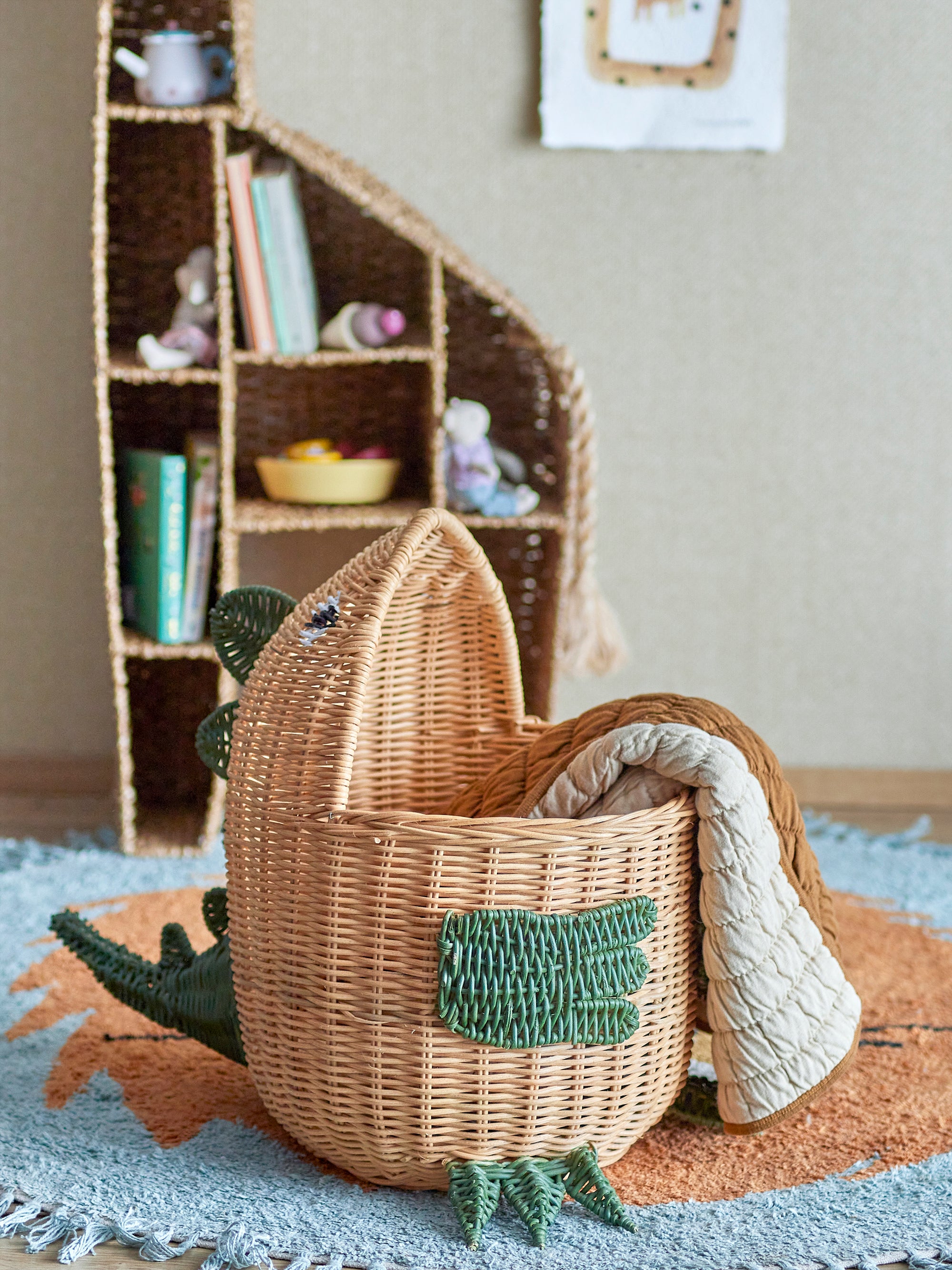 Eddi - Basket - Natural - Rattan