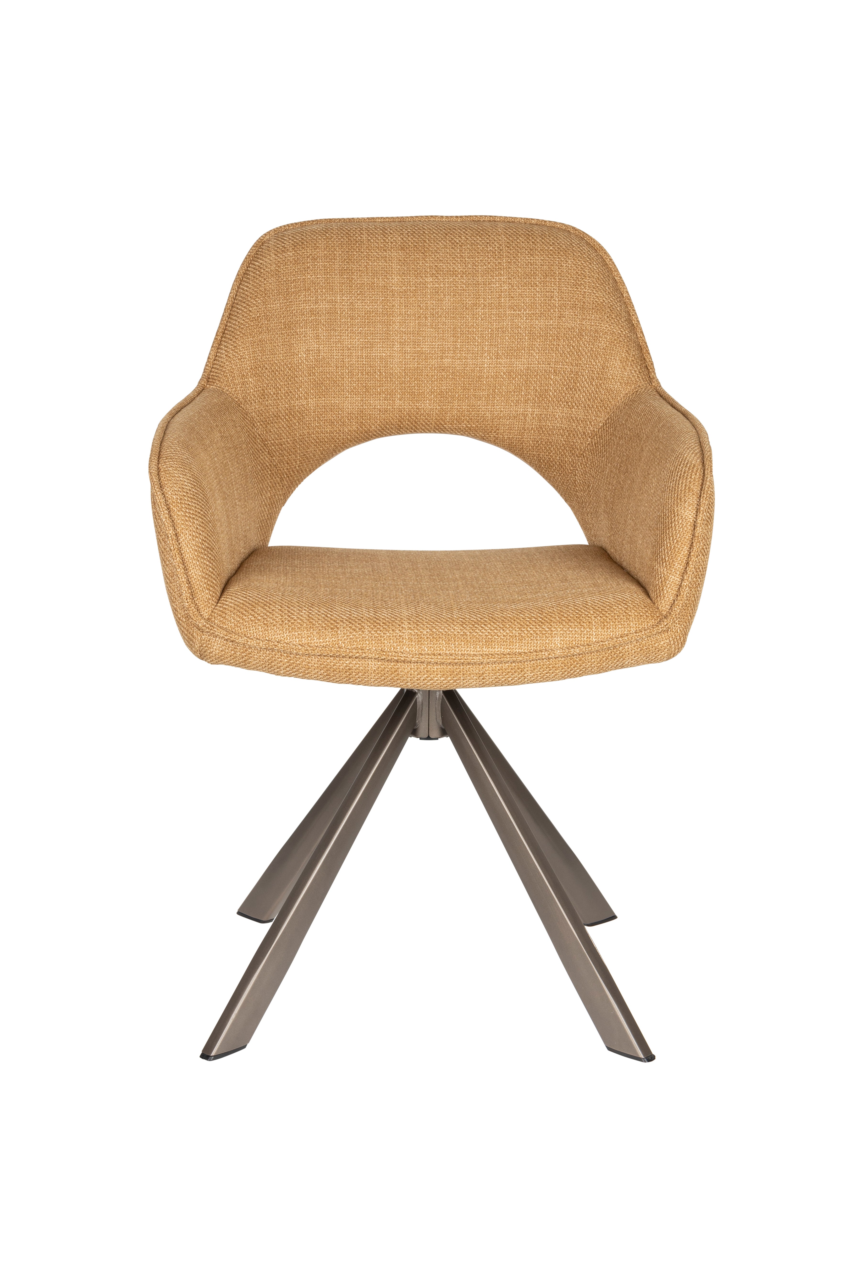 Toye - Dining Chair - Polyester - Ochre/Yellow