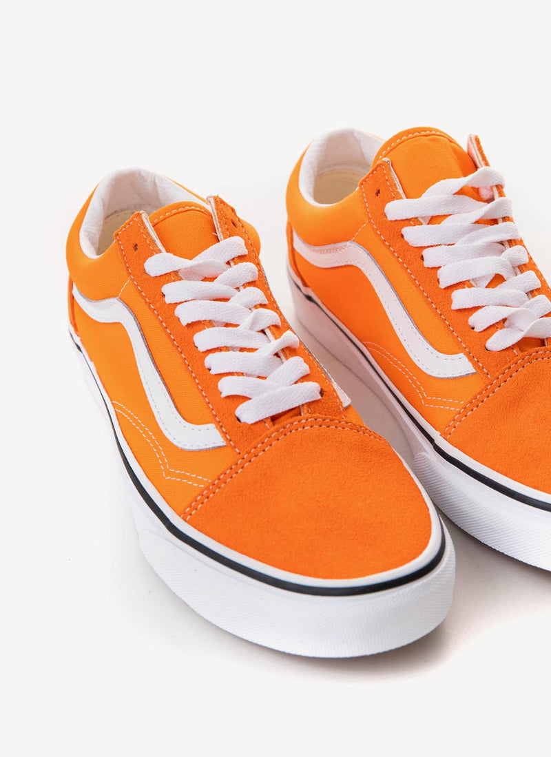 Vans - Baskets Old Skool - Orange Tiger True White - Femme