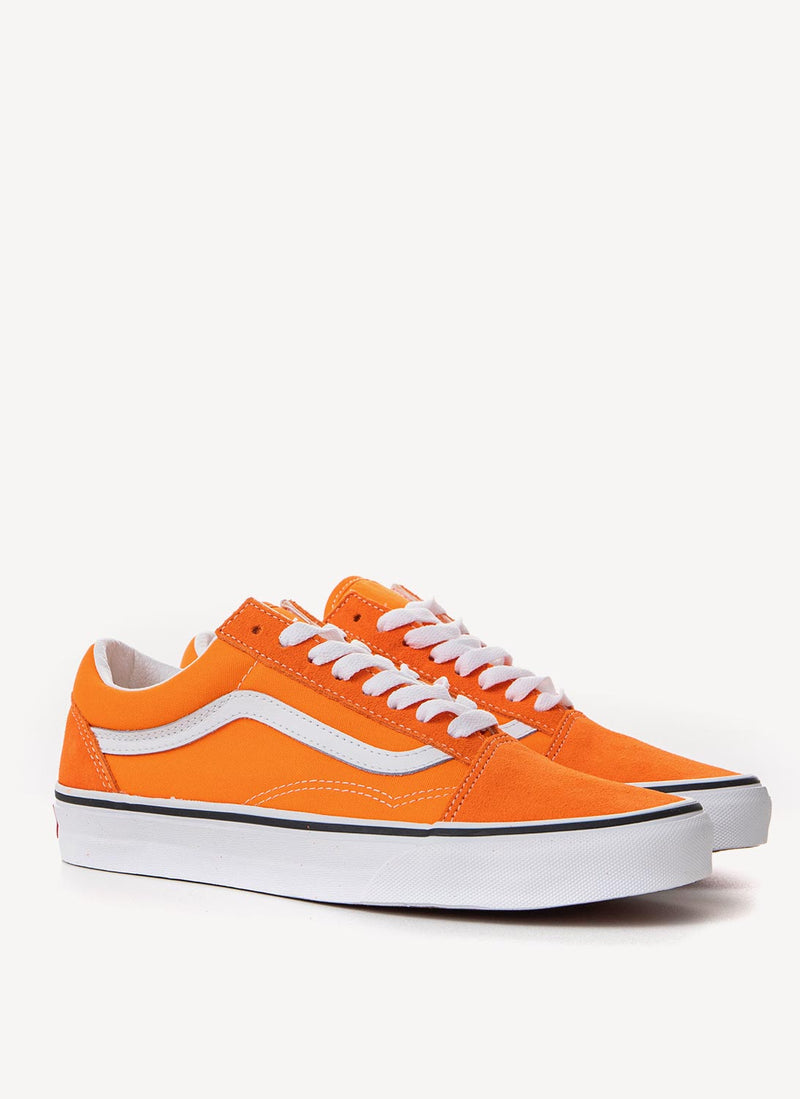 Vans - Baskets Old Skool - Orange Tiger True White - Femme