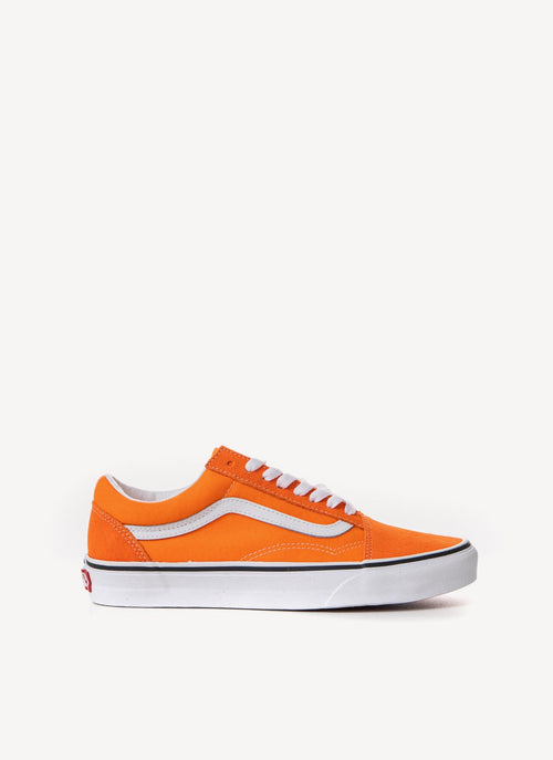 Vans - Baskets Old Skool - Orange Tiger True White - Femme