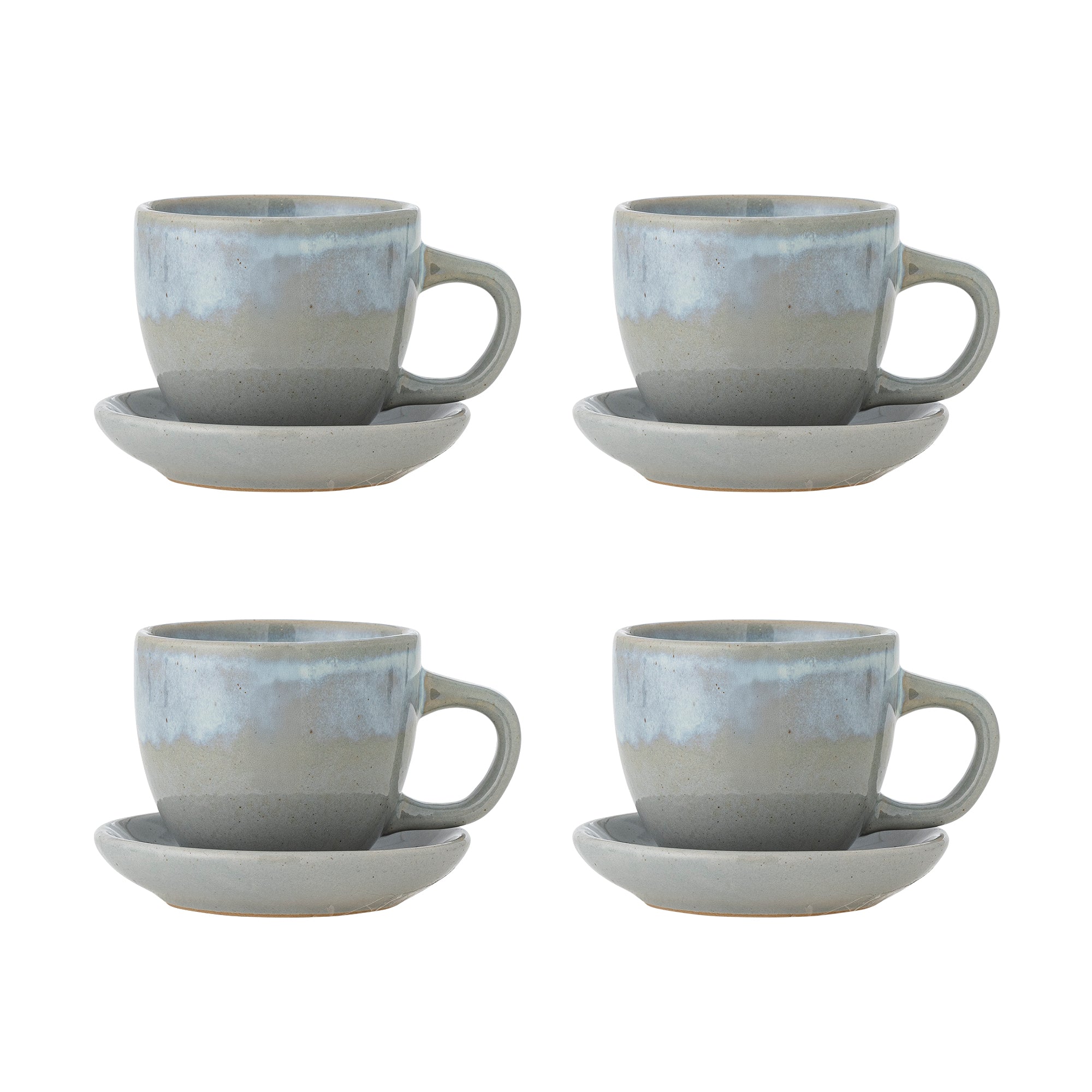 Brenta - Tasse Avec Soucoupe - Bleu - Grès