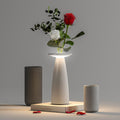 Flora Mini - Lámpara de mesa inalámbrica - Aluminio - Blanco