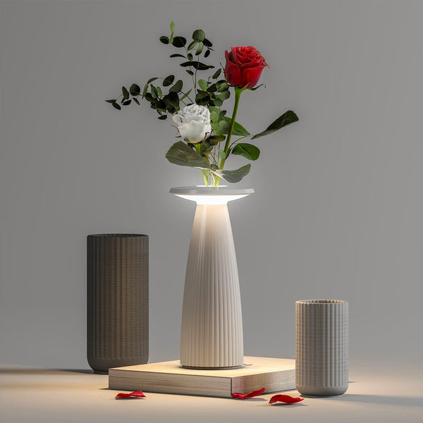 Flora Mini - Lámpara de mesa inalámbrica - Aluminio - Blanco