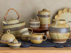 Solange - Lote de 12 Cuencos - Natural - Gres