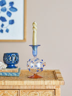 Phila - Bougeoir - Bleu - Verre
