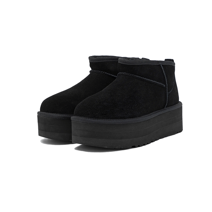 UGG - Chaussons Classic Ultra Mini Platform Black - Noir