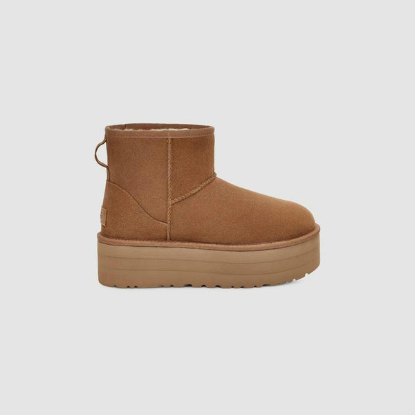 Classic Mini Platform Boots - Brown