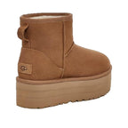 Classic Mini Platform Boots - Brown