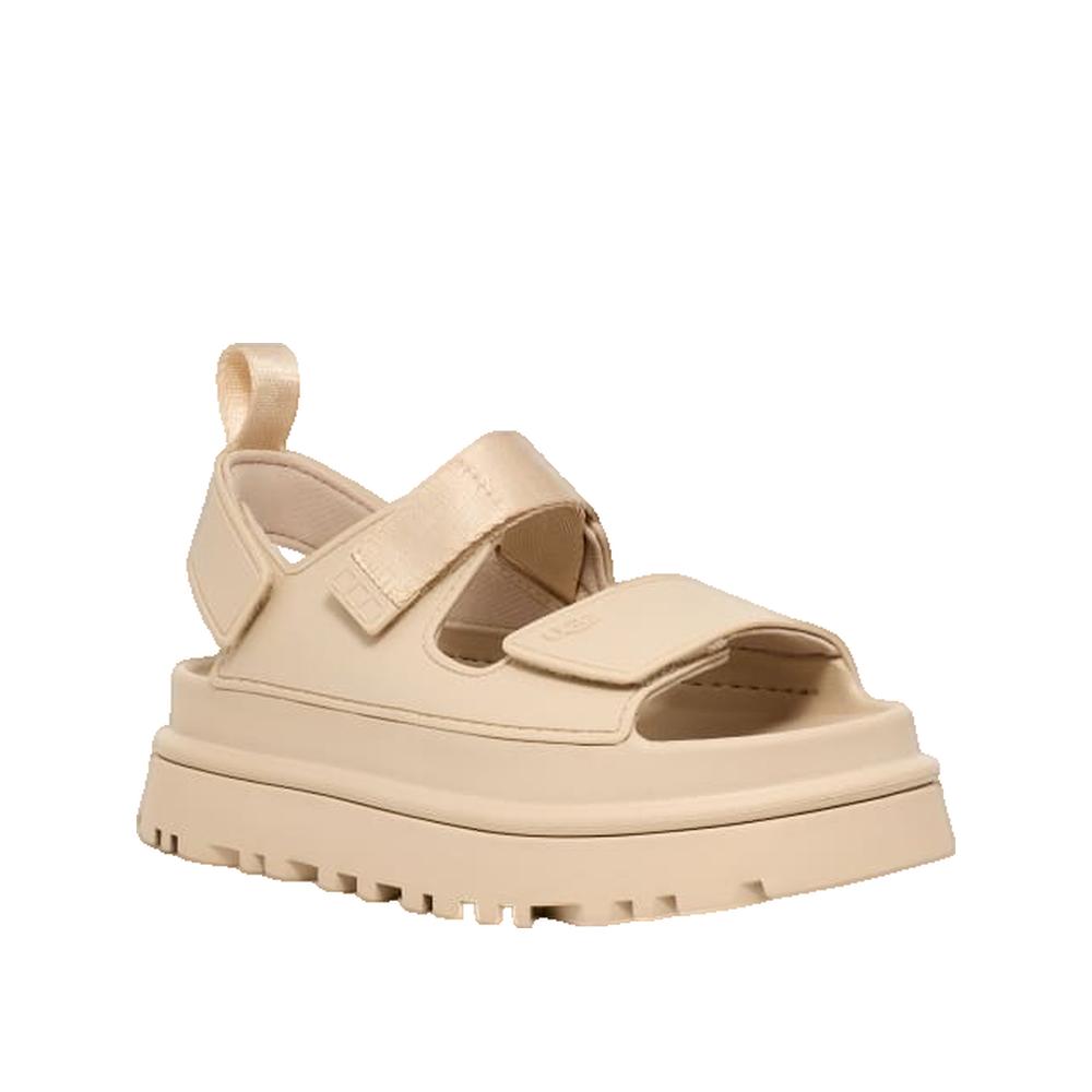 GoldenGlow sandals - Sea salt