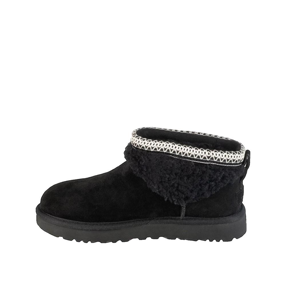 Botas Classic Ultra Mini Maxi Curly - Negro