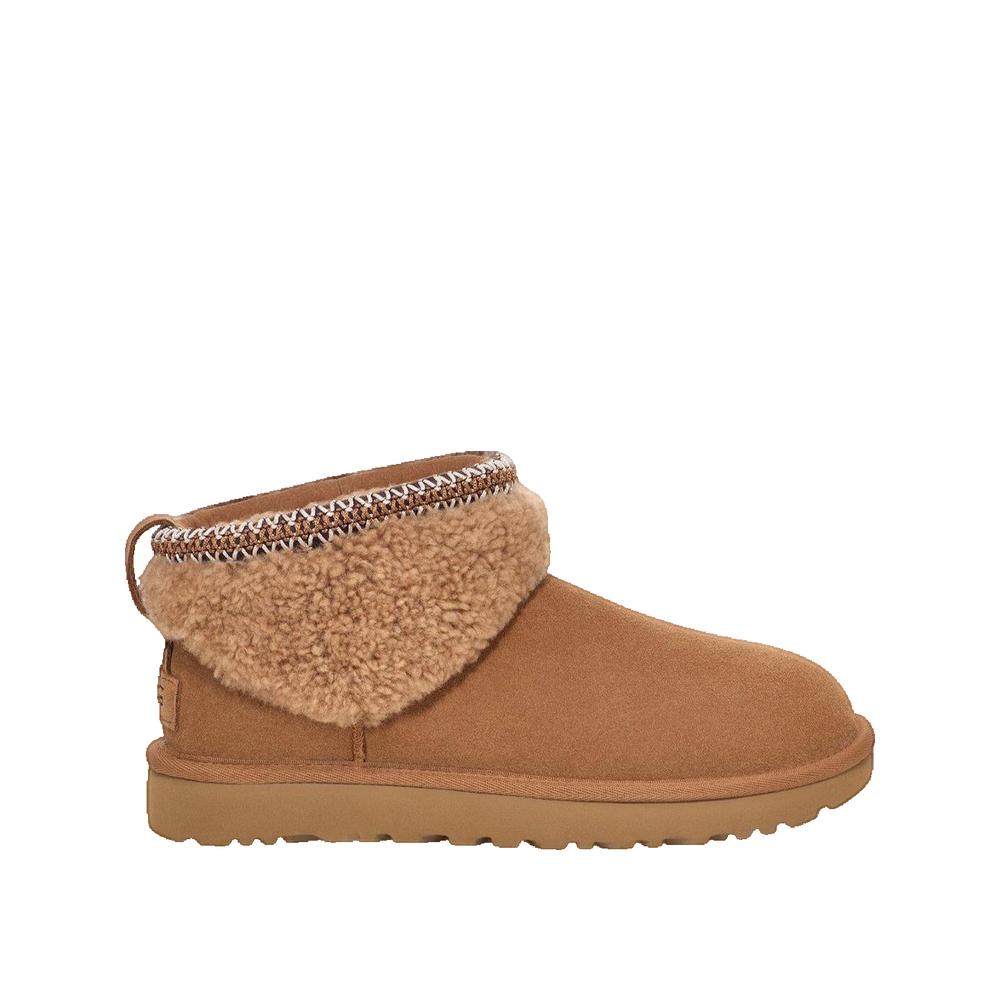 Botas Classic Ultra Mini Maxi Curly - Marrón