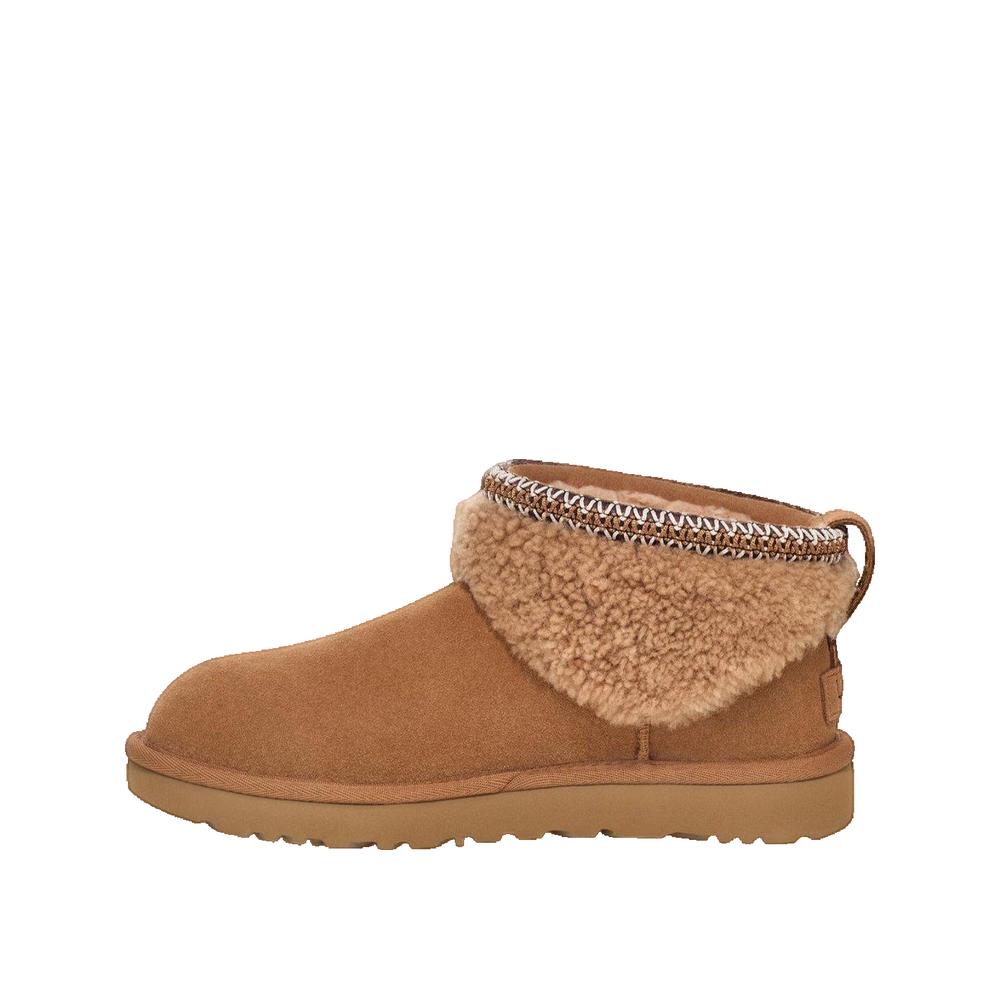 Botas Classic Ultra Mini Maxi Curly - Marrón