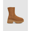 Bottes Hautes Compensées Twin Seam - Marron