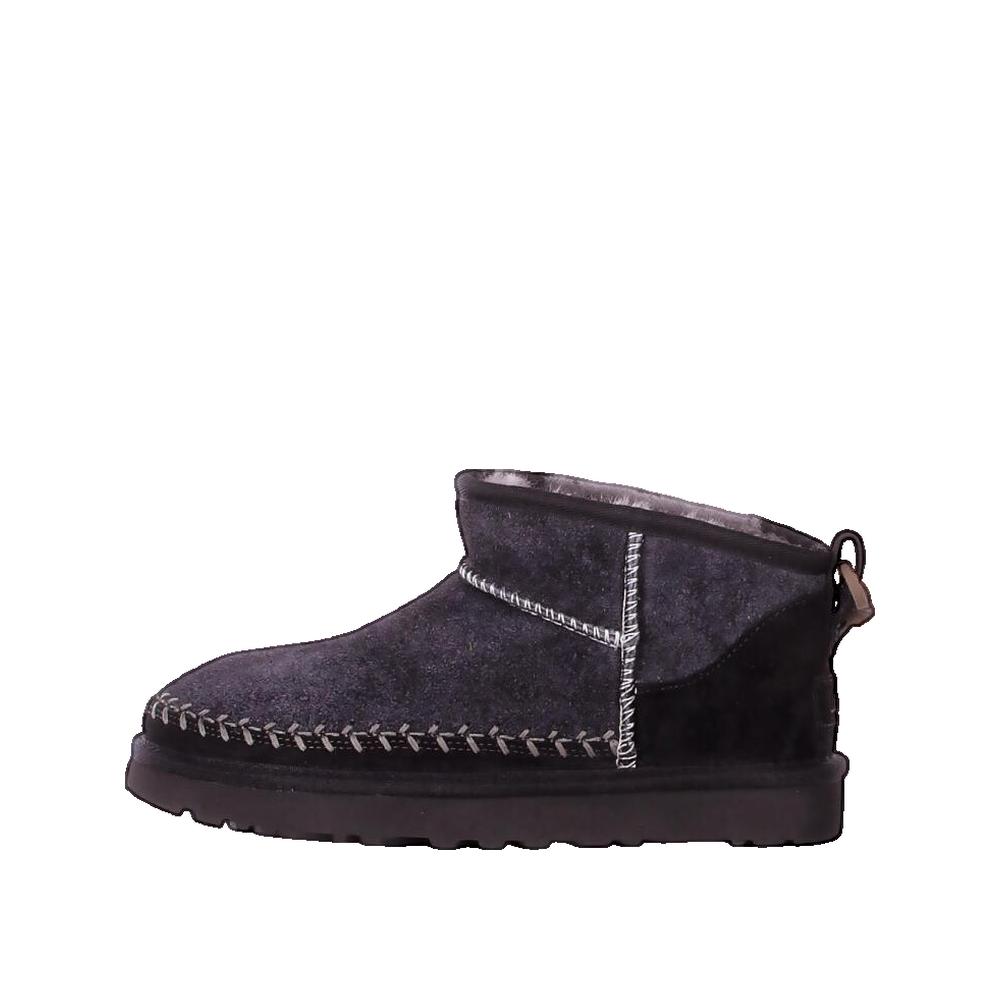 Classic Ultra Mini Biarritz Ankle Boots - Black