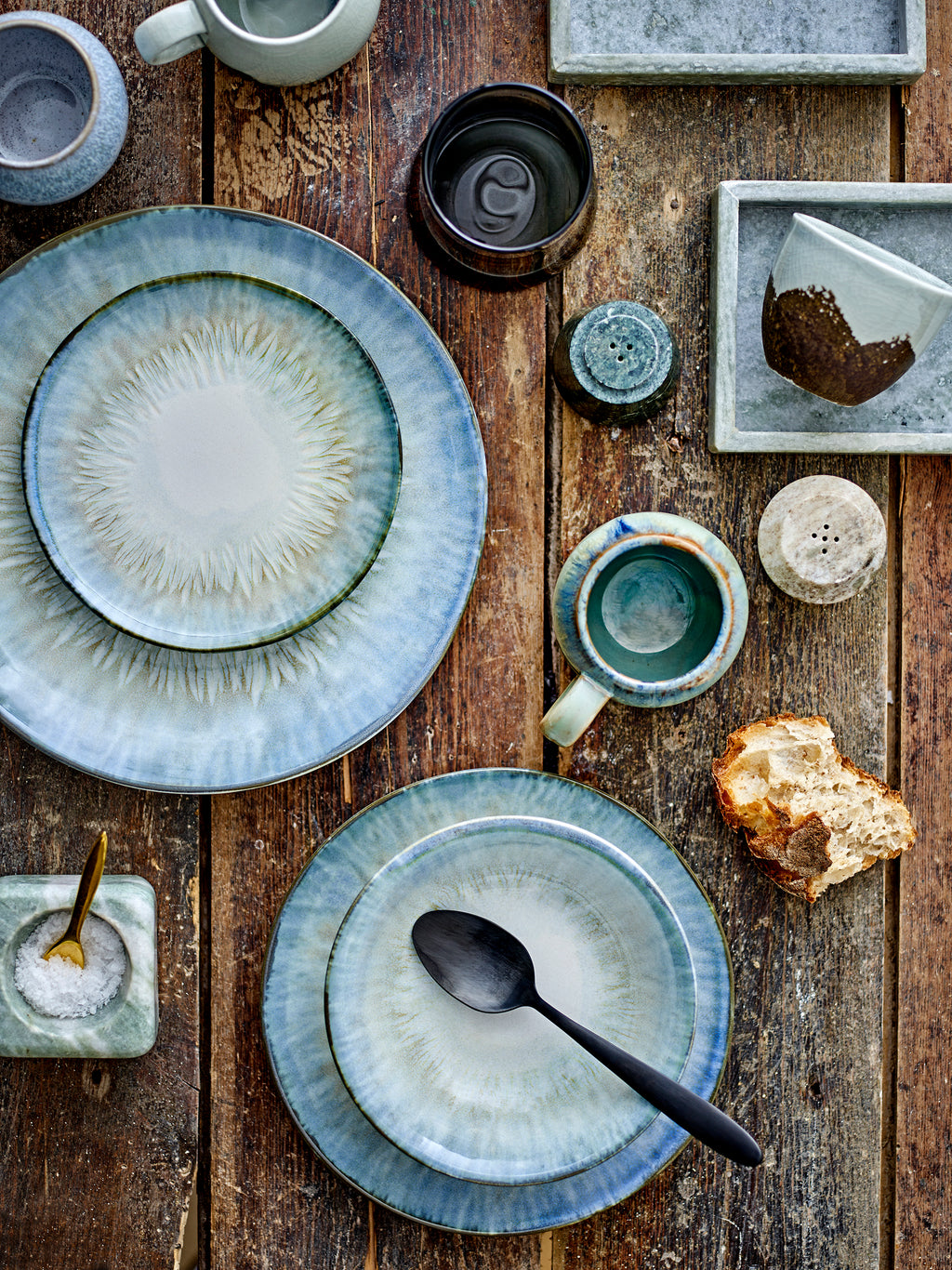 Calen - Plato - Azul - Gres