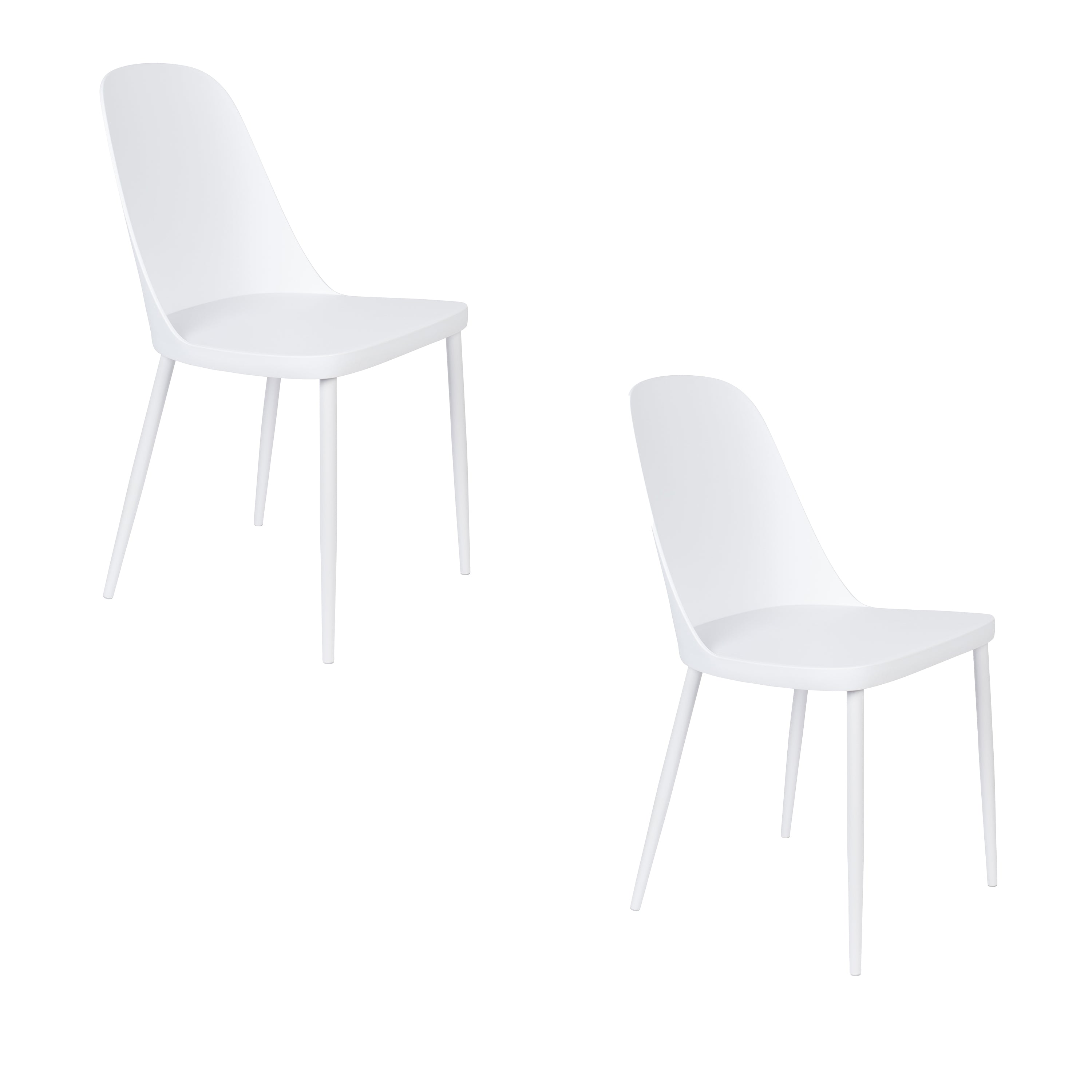 Pip All - Dining Chair - Polypropylene Plastic - White