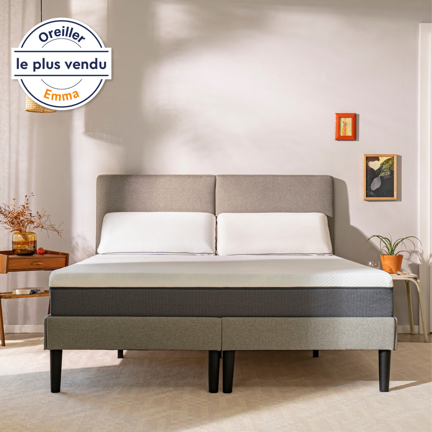Matelas Emma Original Lite + 1 Ou 2 Oreillers Emma Microfibre Nuage