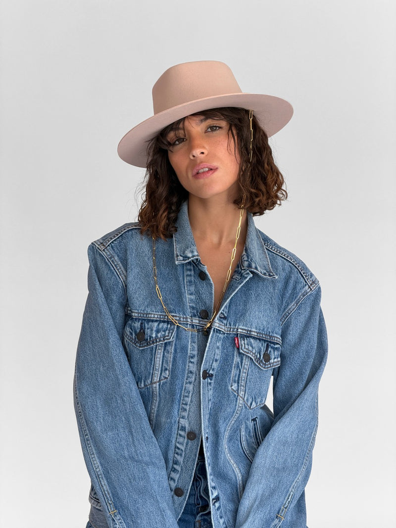 Ulysse Felt Hat - Babypink