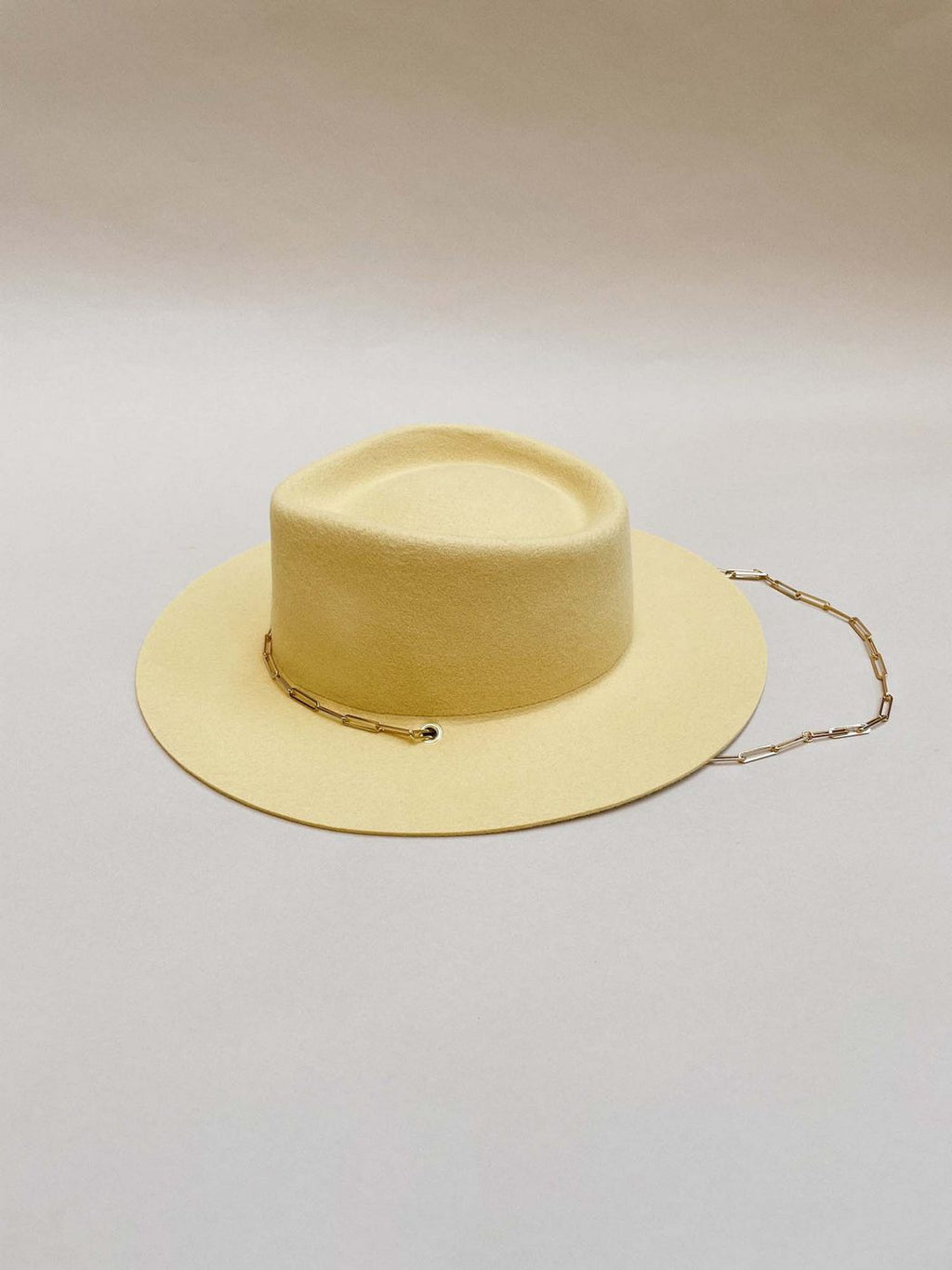 Ulysse Felt Hat - Pale Yellow