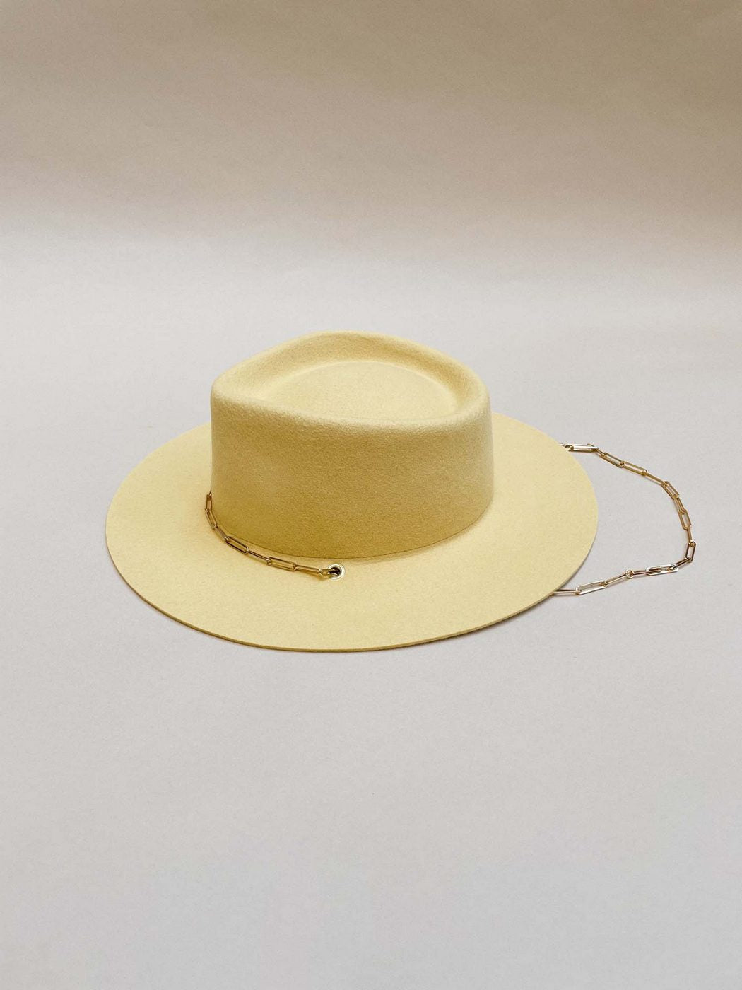 Ulysse Felt Hat - Pale Yellow