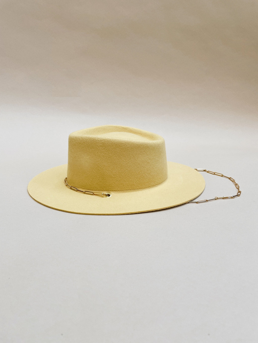 Ulysse Felt Hat - Pale Yellow