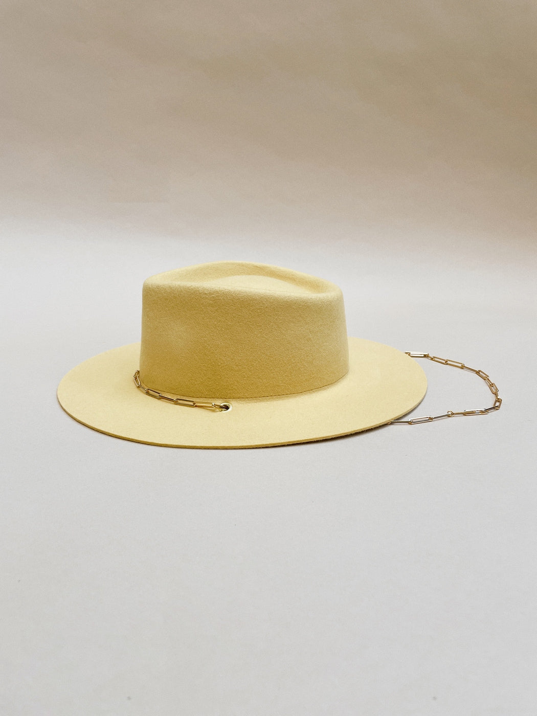 Ulysse Felt Hat - Pale Yellow
