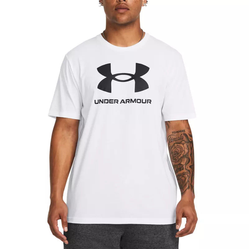 Under Armour Sportstyle Logo Update Ss Tee Shirt - Blanc/Noir