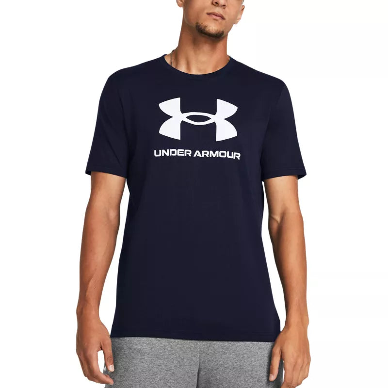 Sportstyle Logo Update Ss Tee Shirt - Bleu Marine, Blanc. - Homme