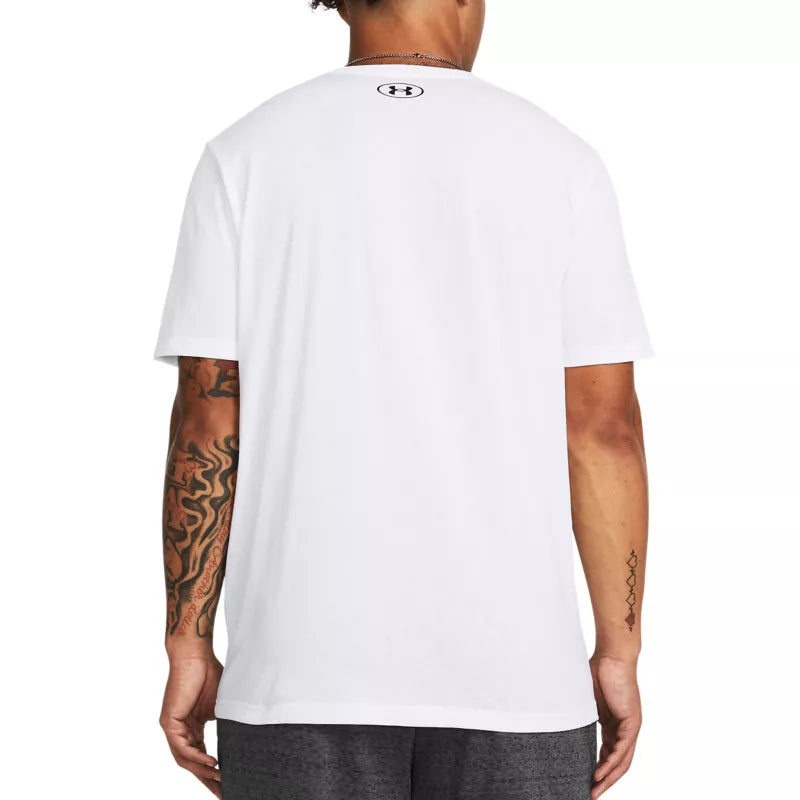 Under Armour Sportstyle Logo Update Ss Tee Shirt - Blanc/Noir