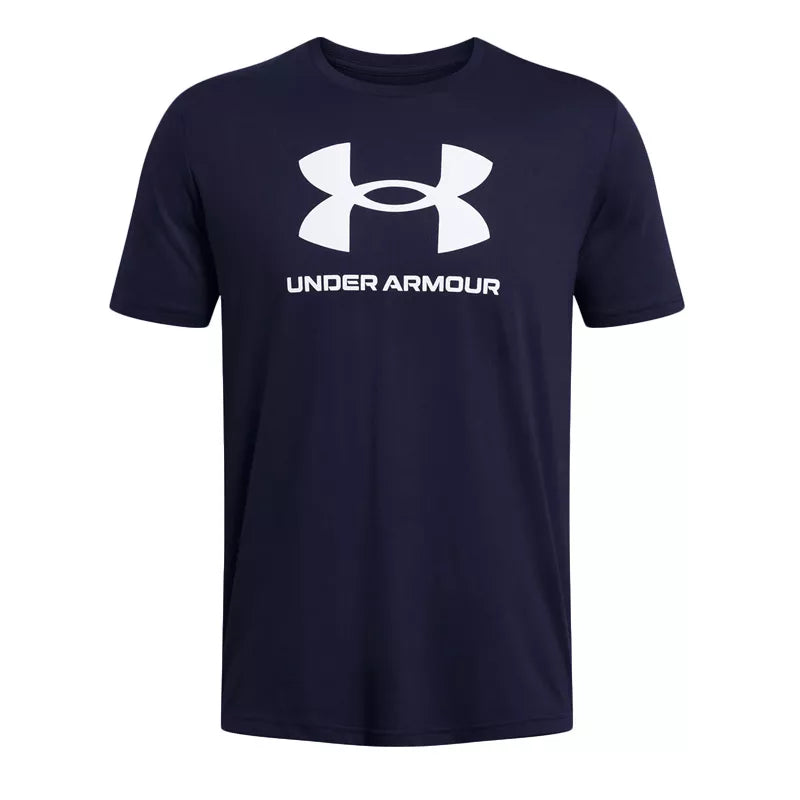 Sportstyle Logo Update Ss Tee Shirt - Bleu Marine, Blanc. - Homme