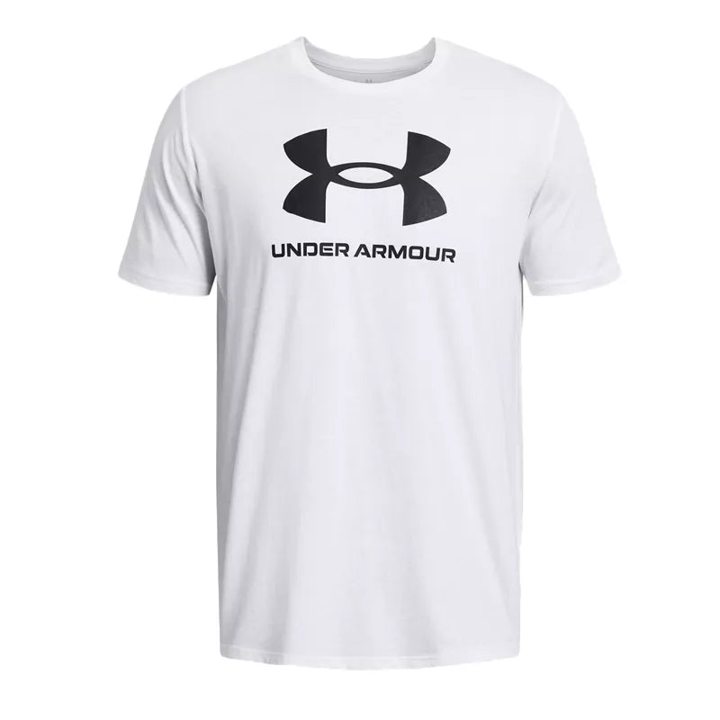 Under Armour Sportstyle Logo Update Ss Tee Shirt - Blanc/Noir