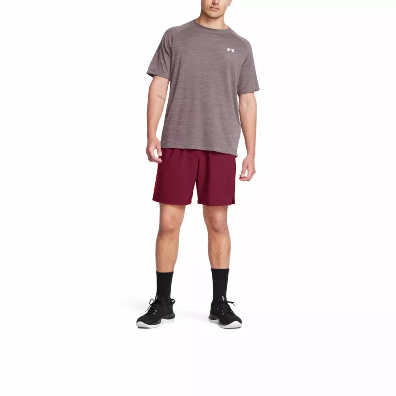 Tech Woven Wordmark Short - Rouge - Homme
