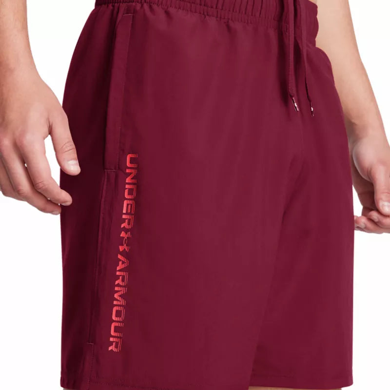 Tech Woven Wordmark Short - Rouge - Homme