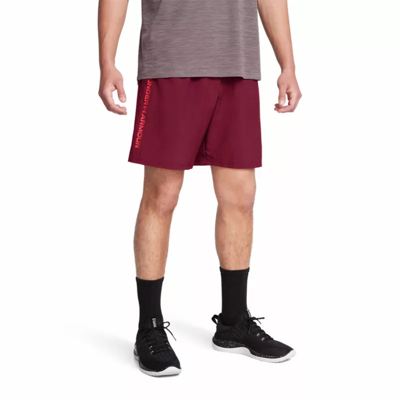 Tech Woven Wordmark Short - Rouge - Homme