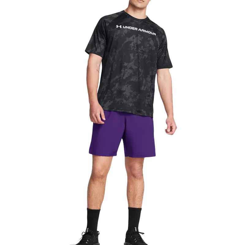 Under Armor Tech Woven Wordmark Short - Purple - Men's