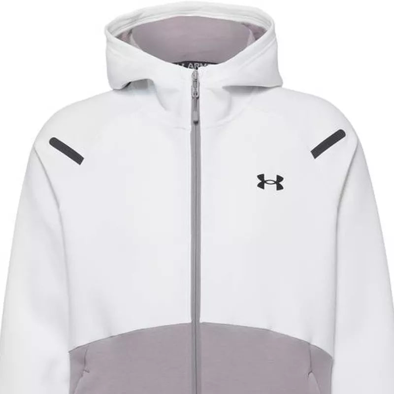 Unstoppable Fleece Full-Zip À Capuche - Gris, Blanc - Homme