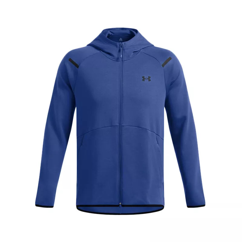 Unstoppable Fleece Full-Zip med huva – Blå – Herr