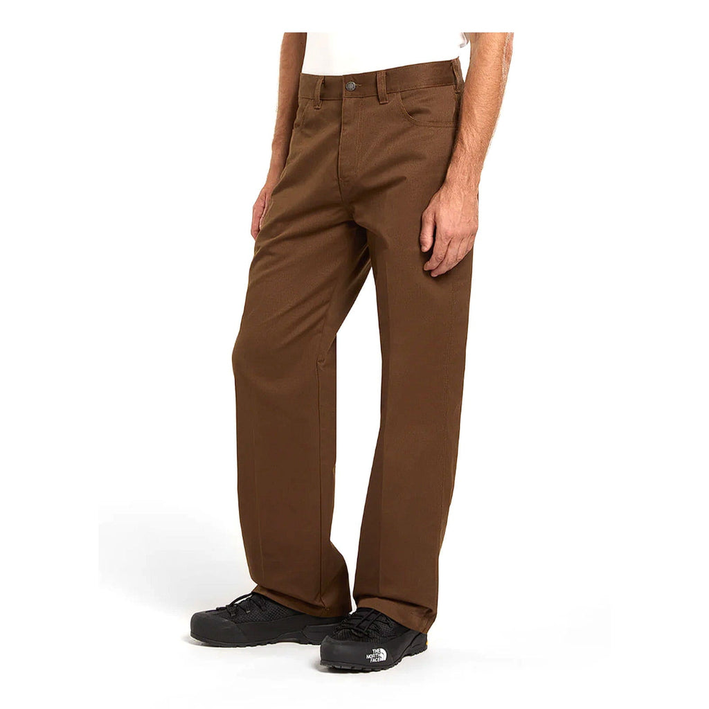 Union Loose Straight Twill Trousers - Timber Brown