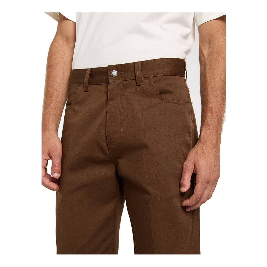 Union Loose Straight Twill Trousers - Timber Brown
