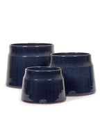 Glazed Shades - Pot De Fleurs - L - Terre Cuite - Bleu