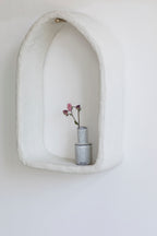 Earth Interior - Niche Murale - Papier Mâché - Blanc