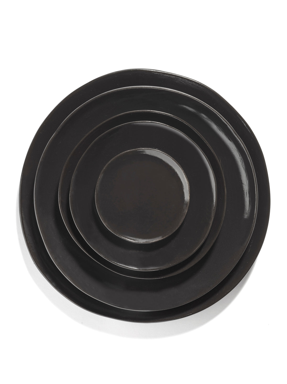 La Mère - Lot De 2 Assiettes À Pain - Grès - Ébène