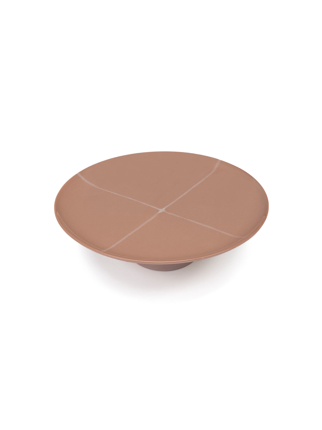 Zuma - Plat À Gâteau - Porcelaine - Sienna