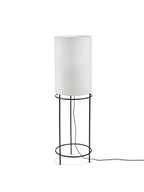 Bea Mombaers Cylinder - Lampadaire 04 - Acier - Noir Blanc